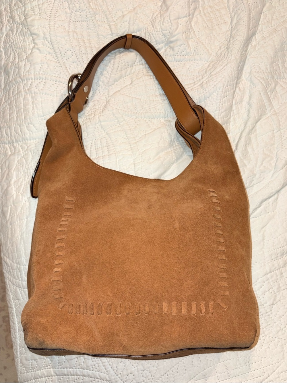 Rebecca Minkoff Suede Boho Karlie Whipstich Hobo Bag